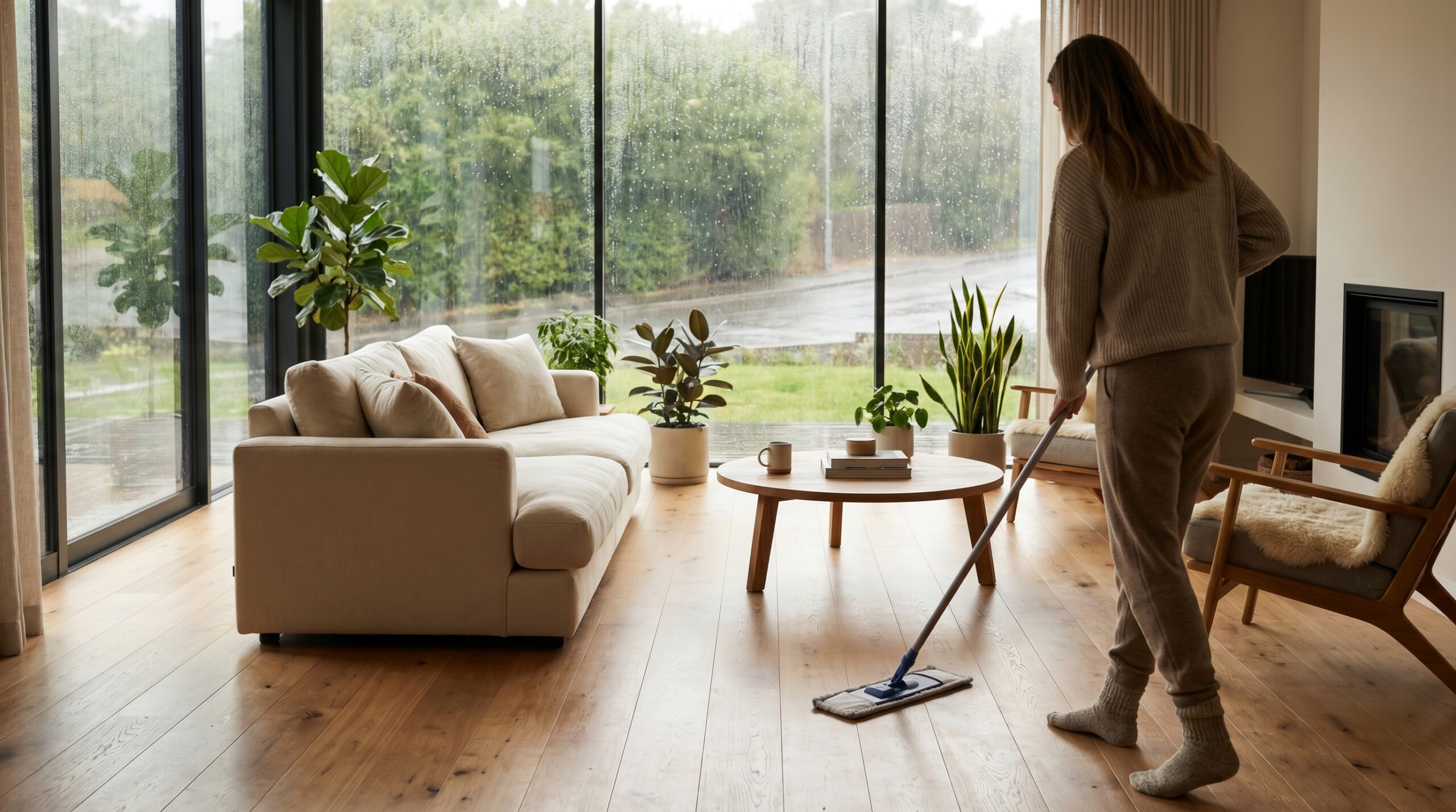 Mẹo Chăm Sóc Sàn Gỗ Công Nghiệp Mùa Mưa
