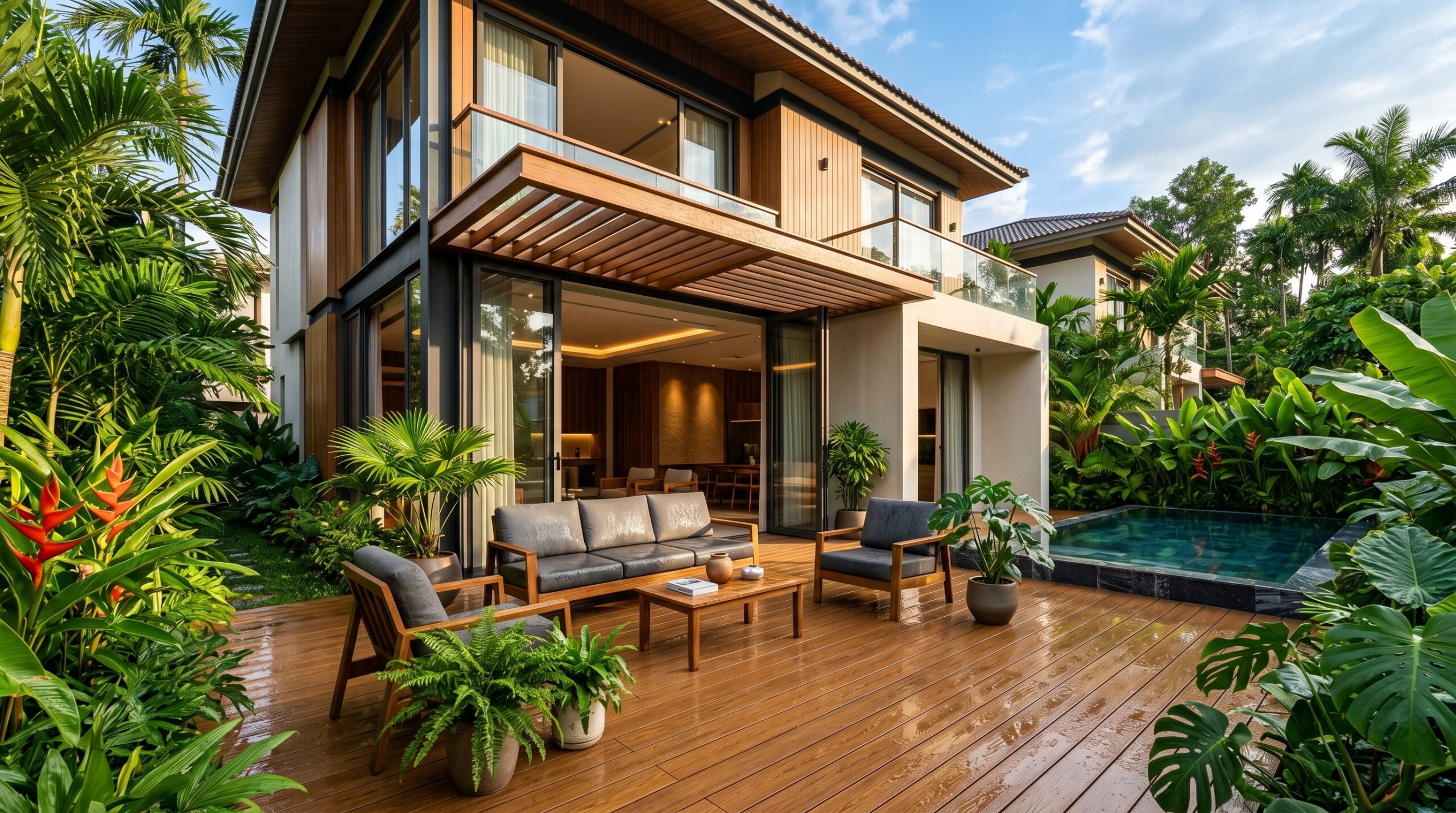 Sàn Gỗ Ngoài Trời Cho Khí Hậu Nhiệt Đới Gió Mùa Tại Việt Nam: Giải Pháp Bền Đẹp Cho Không Gian Ngoại Thất