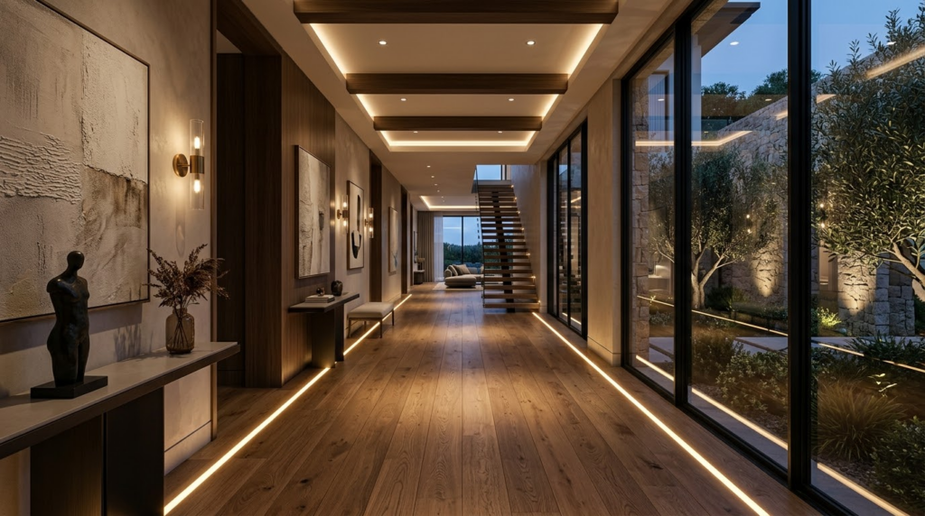Đèn LED âm sàn tạo hiệu ứng dẫn lối